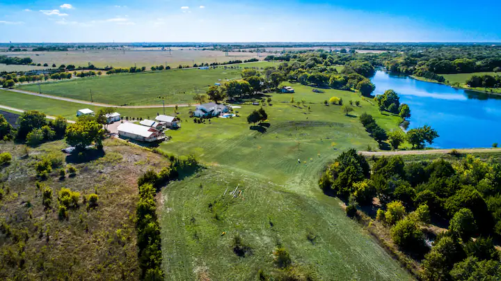 Ranch aerial view